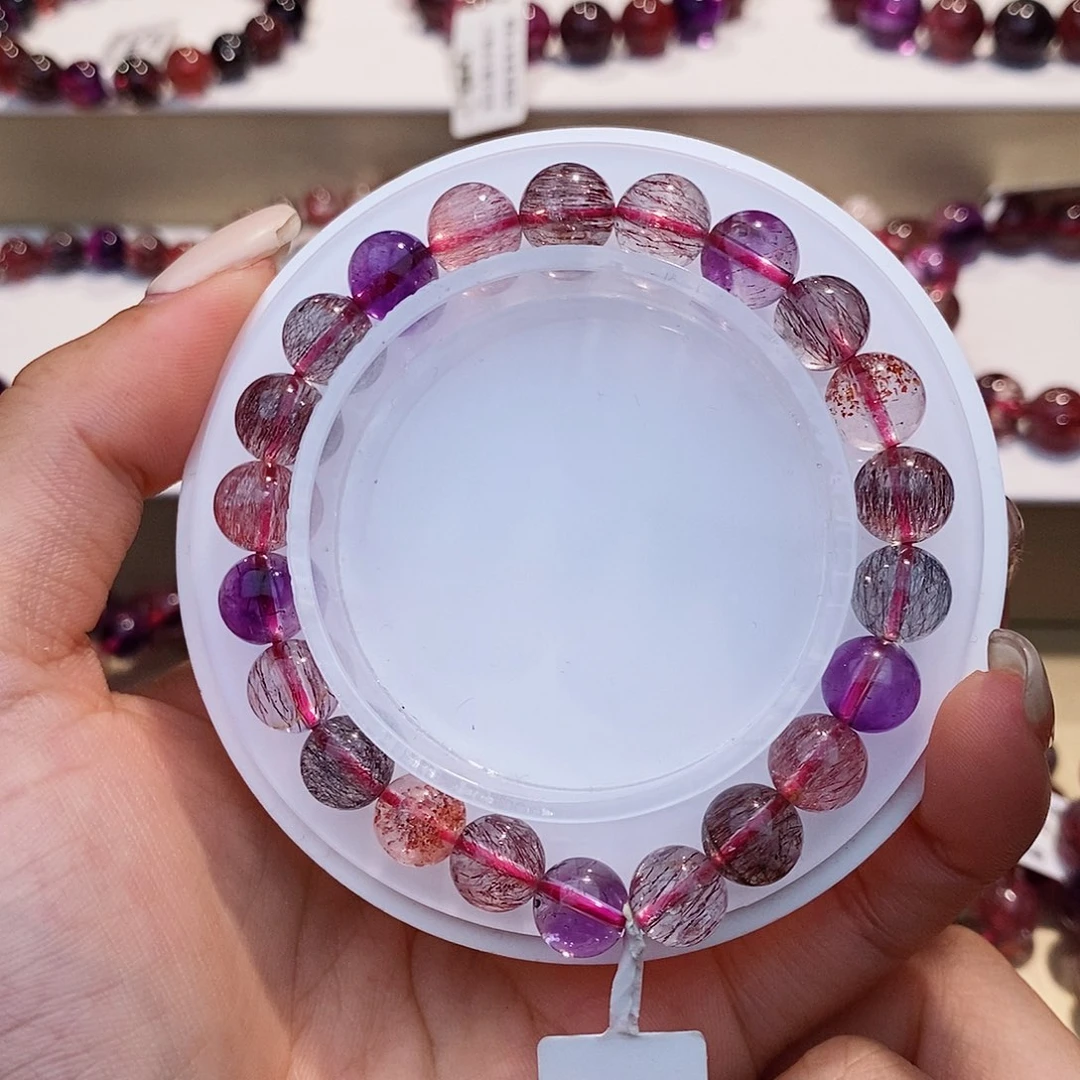 手链未镶嵌黄晶黑加仑超七8+