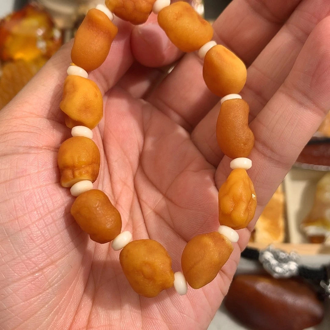 蜜蜡裸石未镶嵌默*我