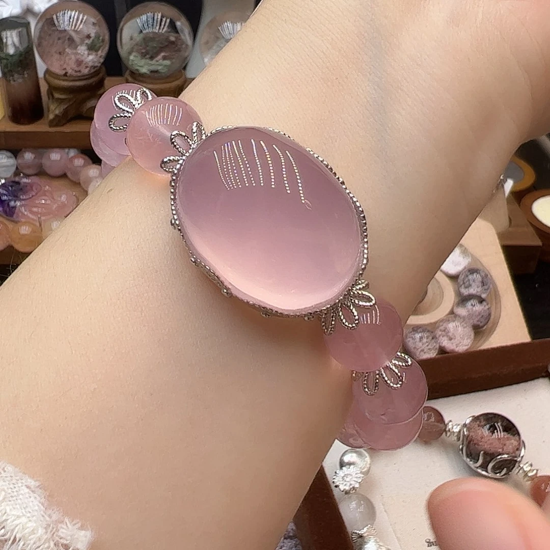 手链银S925镶嵌水晶清**月