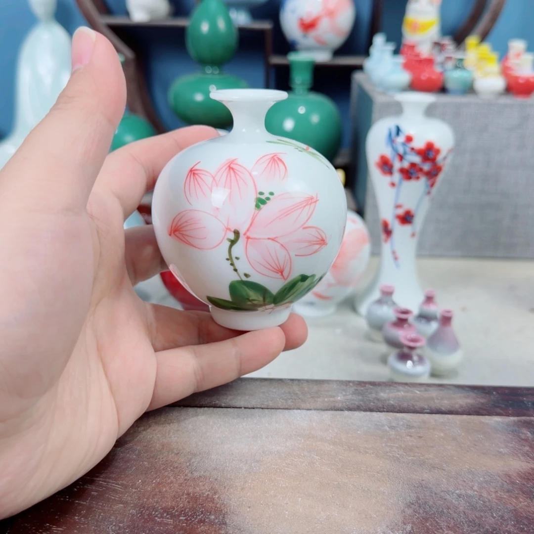 陶瓷手工小花器摆件