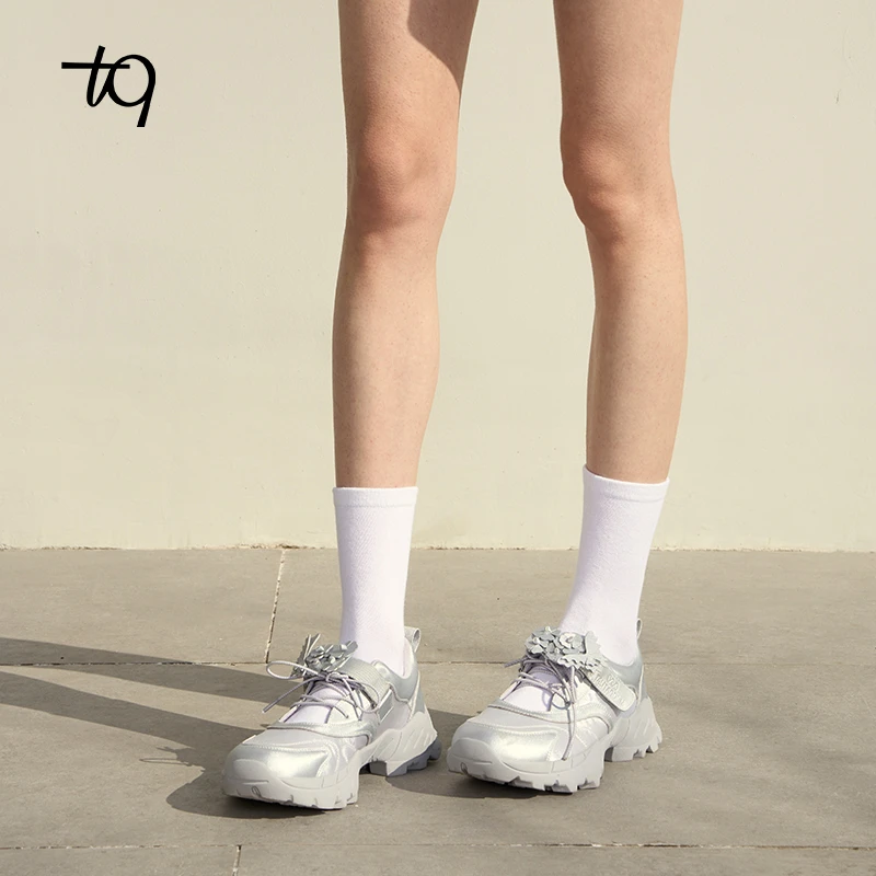 Talitaqoom2025年秋季新款玛丽珍老爹鞋运动休闲鞋厚底增高TQ女鞋