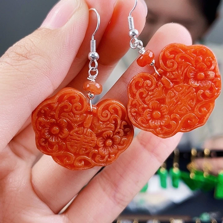 翡翠耳饰未镶嵌饰品