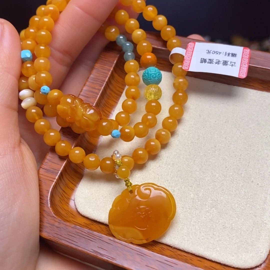 【闪购商品】蜜蜡手链未镶嵌手串
