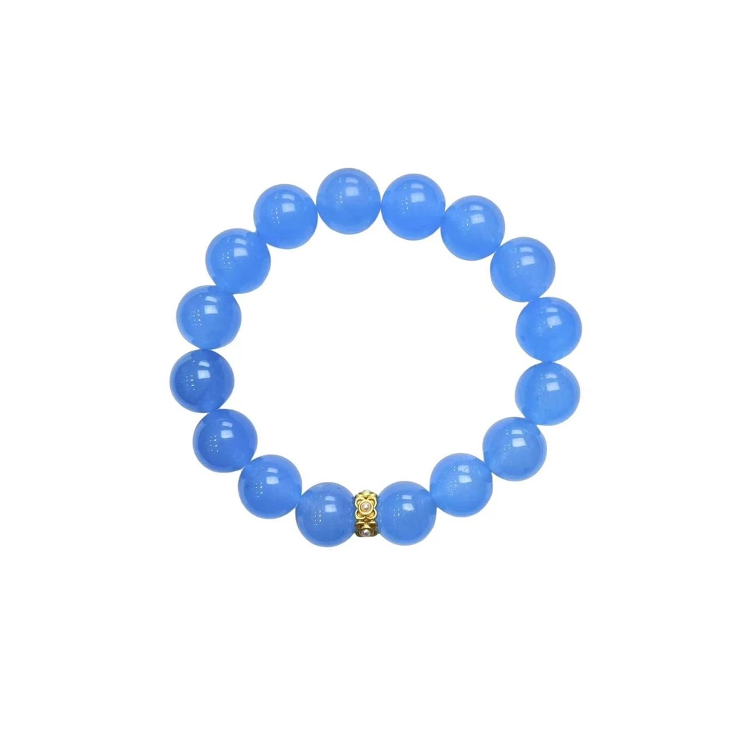 海蓝玉珠玛瑙手串 C02-21