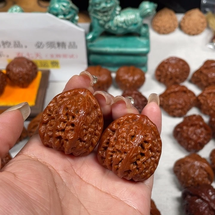 B***r吊坠文玩核桃虎头3LXP#00#