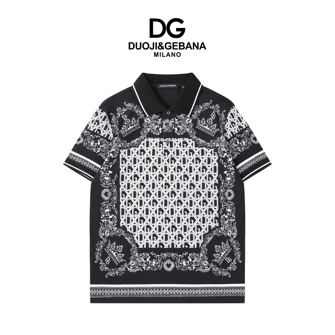 DUOJI&GEBANA/多基戈巴拿数码印休闲男士POLO衫-DG25T200