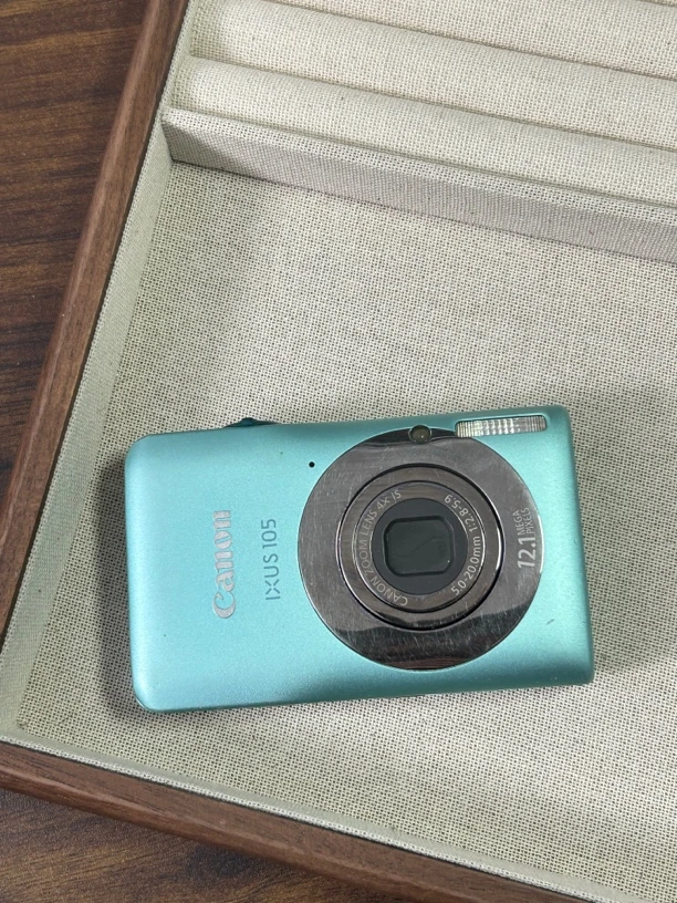9新 Canon/佳能 ixus105 绿色 屏幕划痕 复古ccd数码相机