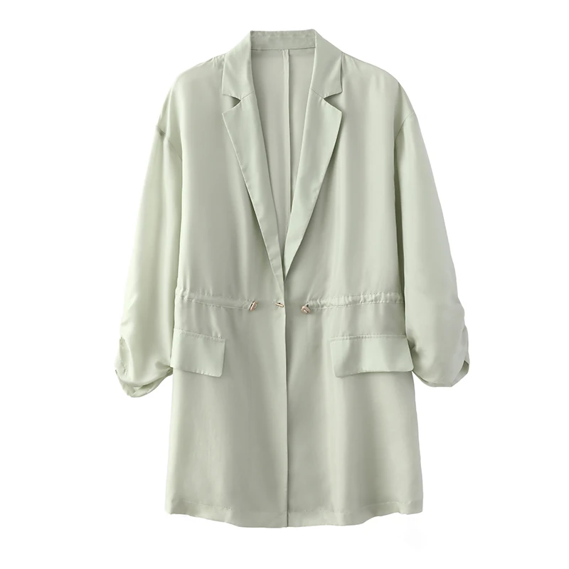 红太羊绒西装式轻薄防晒衣气质时尚休闲夏季上衣111W6627