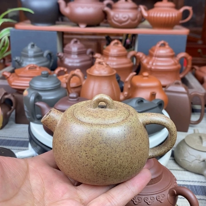 紫砂茶壶井栏150cc原矿黄金段还原烧特价