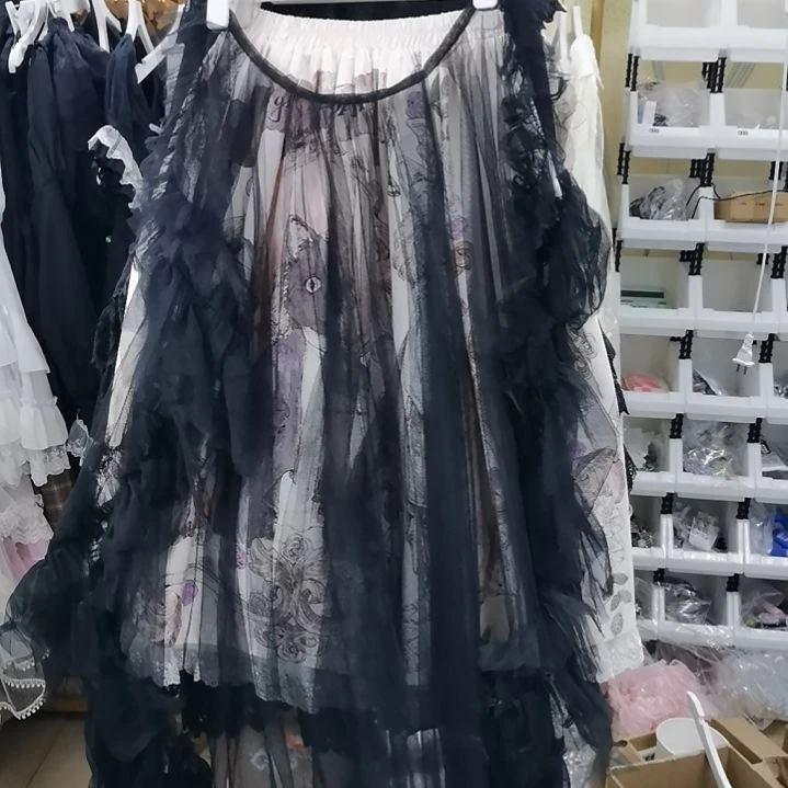 喜***人吊带黑色大拖尾皇后喜剧芭蕾