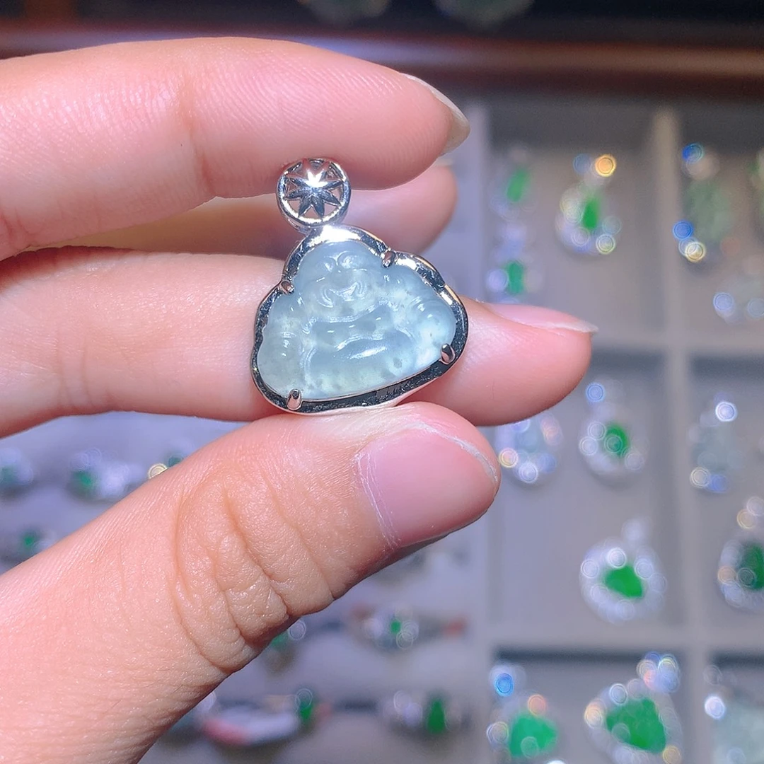 翡翠未镶嵌颈饰吊坠