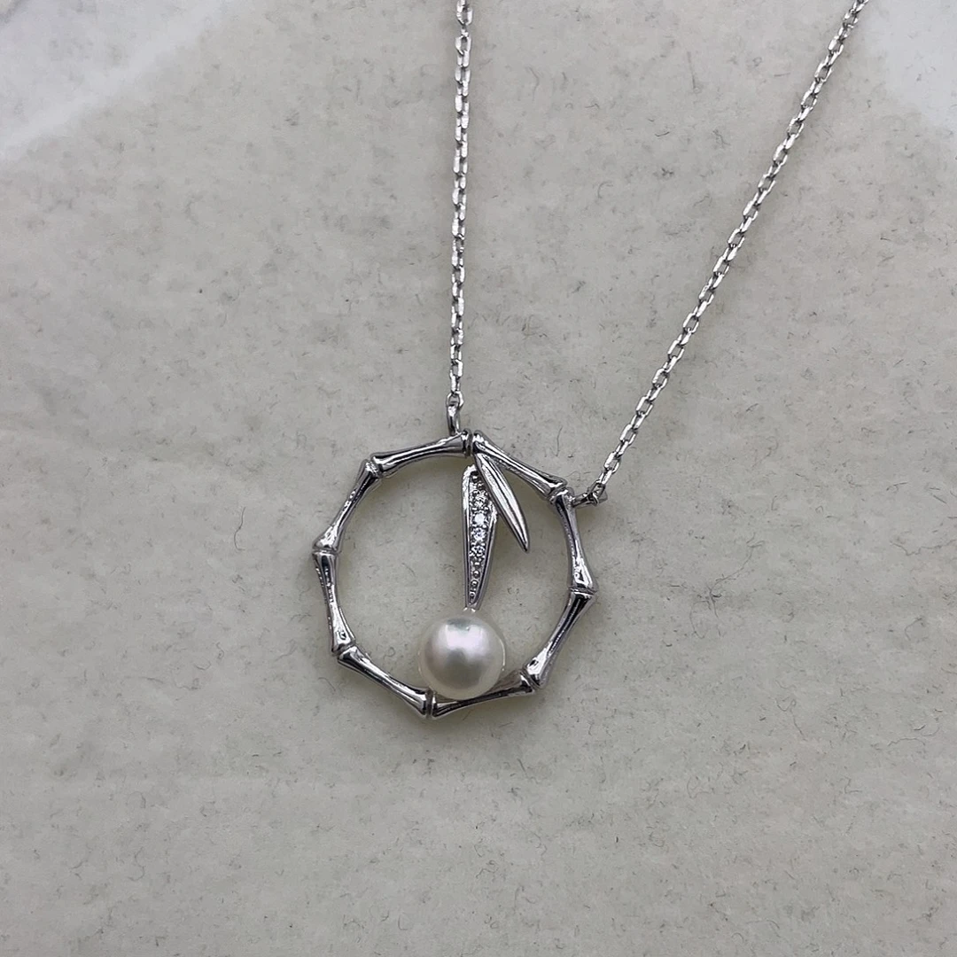 海水珍珠颈饰银S925镶嵌