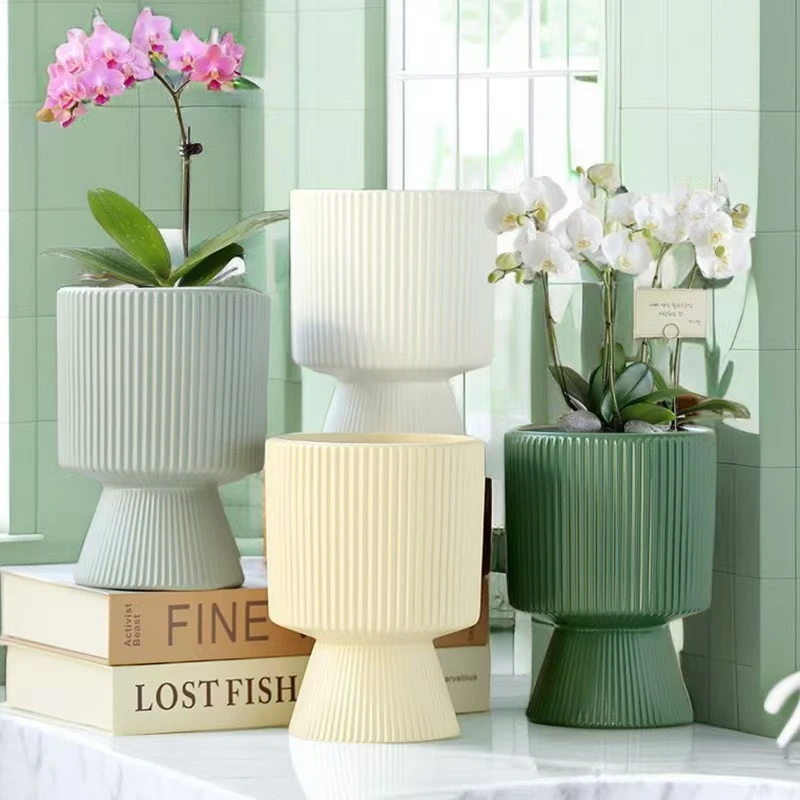 植选 兰花专用盆树脂花盆