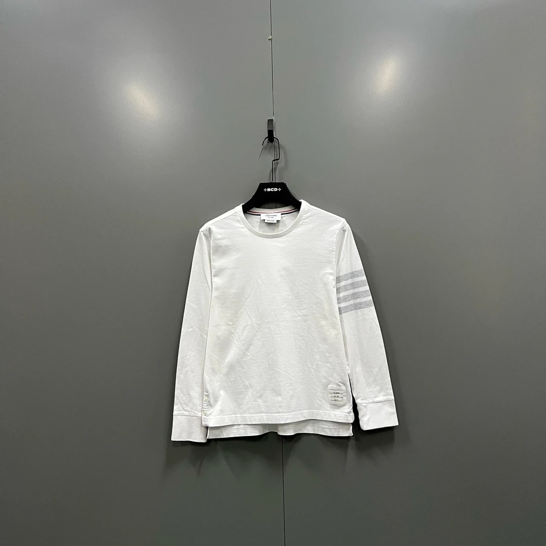 95新 THOMBROWNE  TB 条纹印花圆领长袖 00码/95新/607939