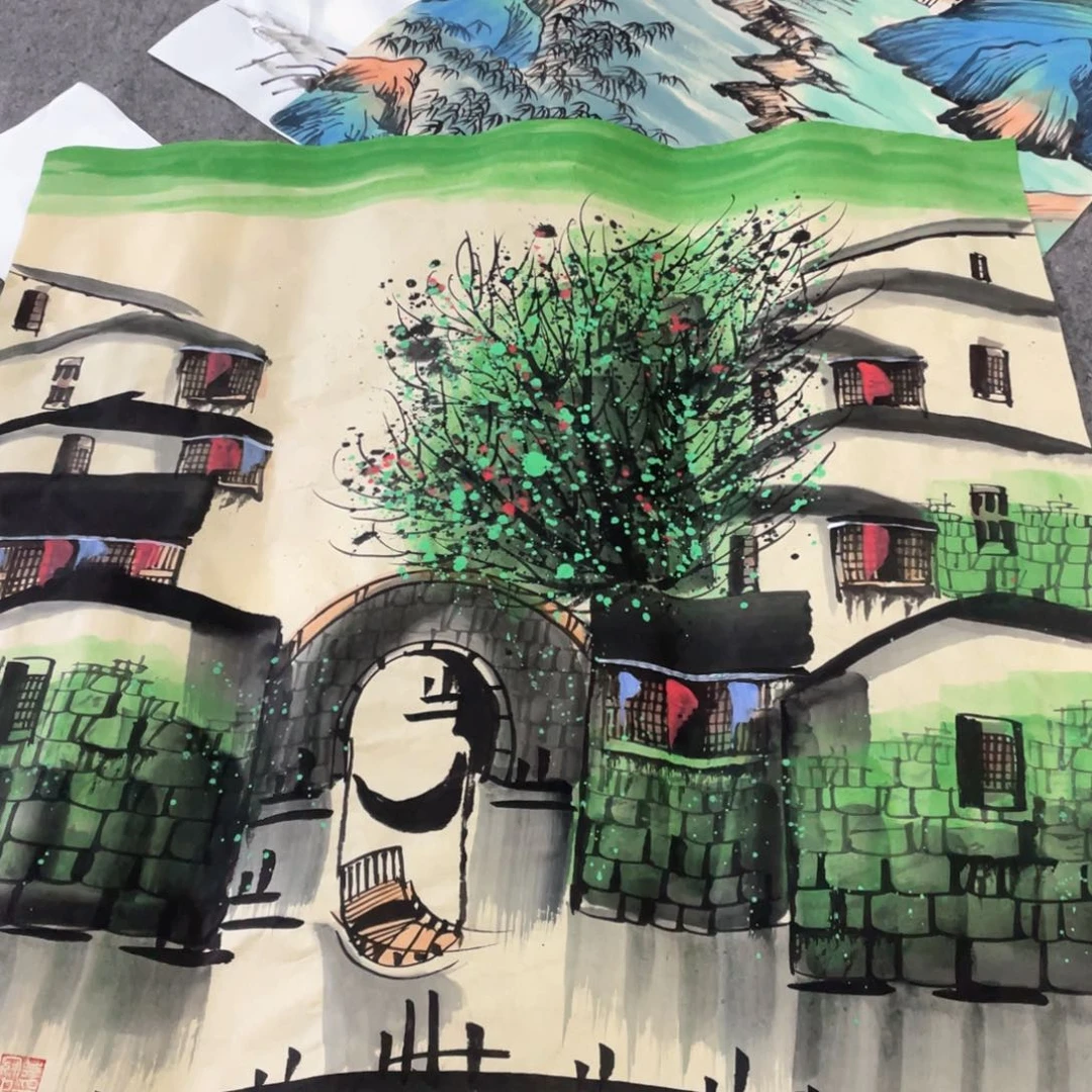 国画国画作品画心一张