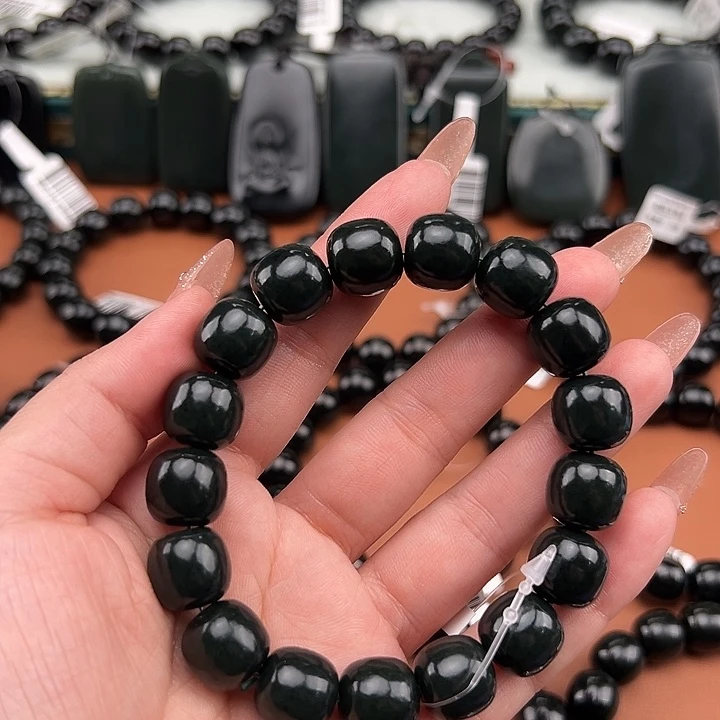 和田玉未镶嵌手链