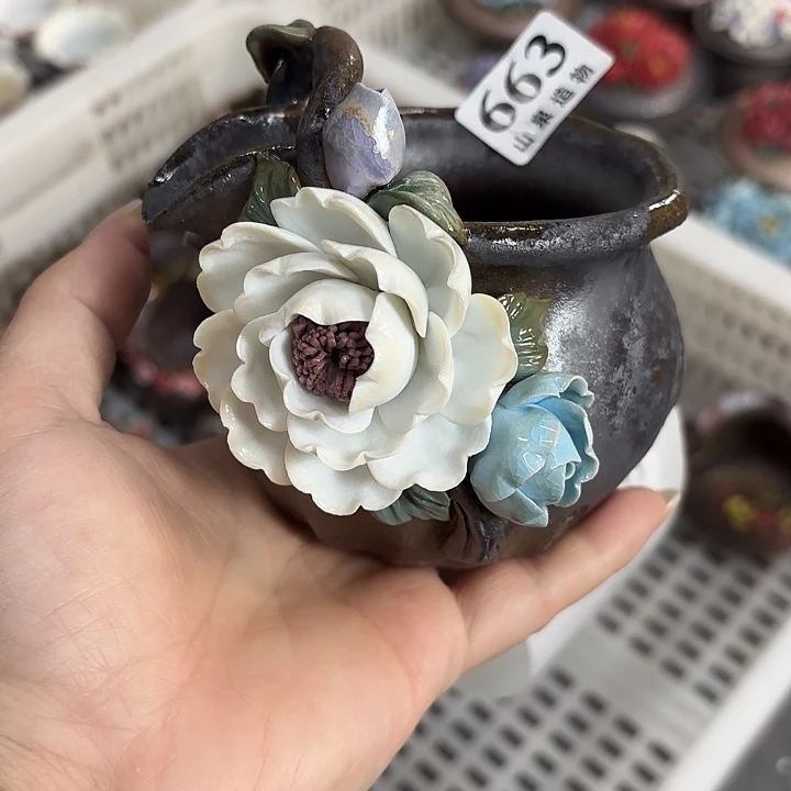 钟***情山泉造物手工制作柴烧663