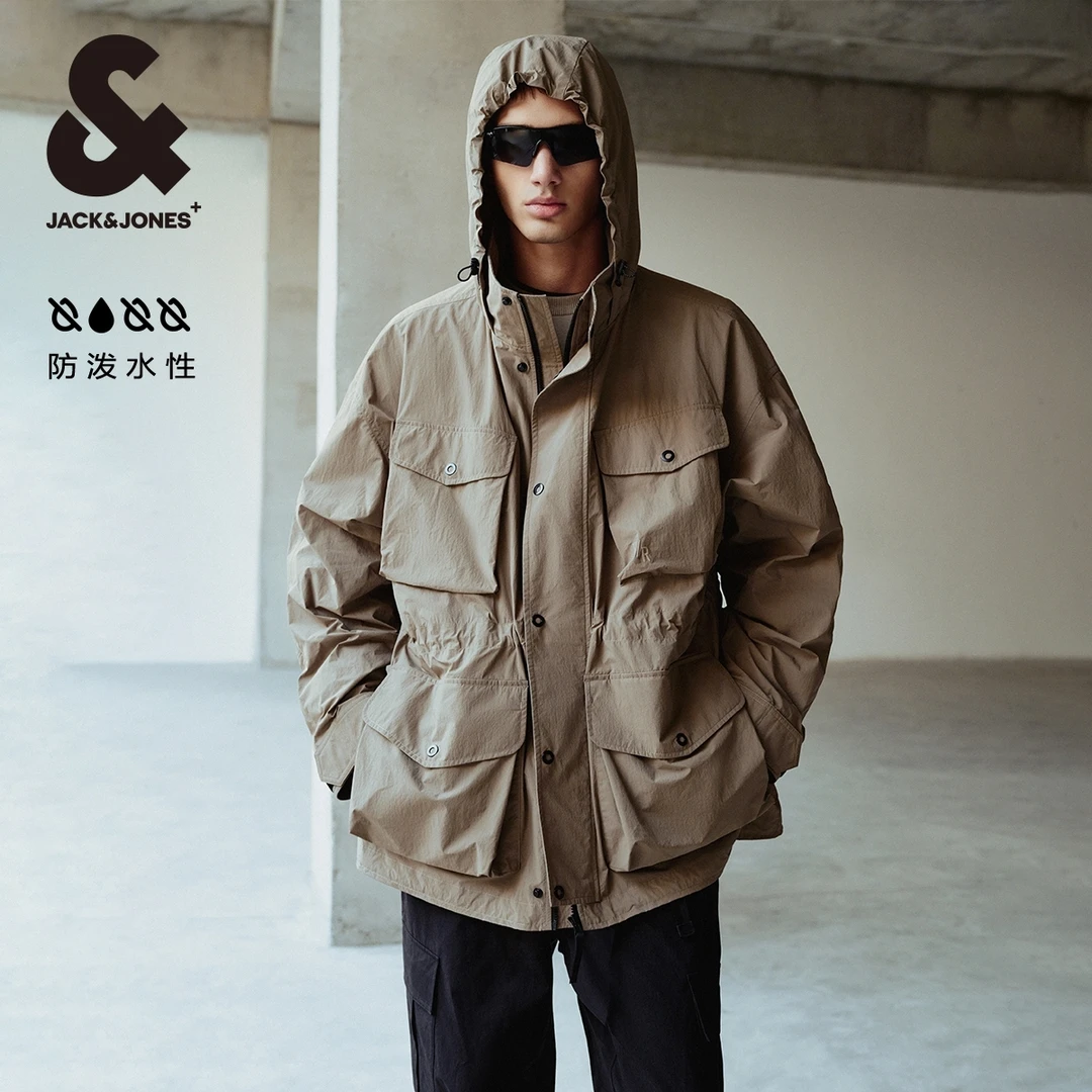 【商场同款】杰克琼斯秋冬新款男士夹克连帽外套时尚潮高级感男装