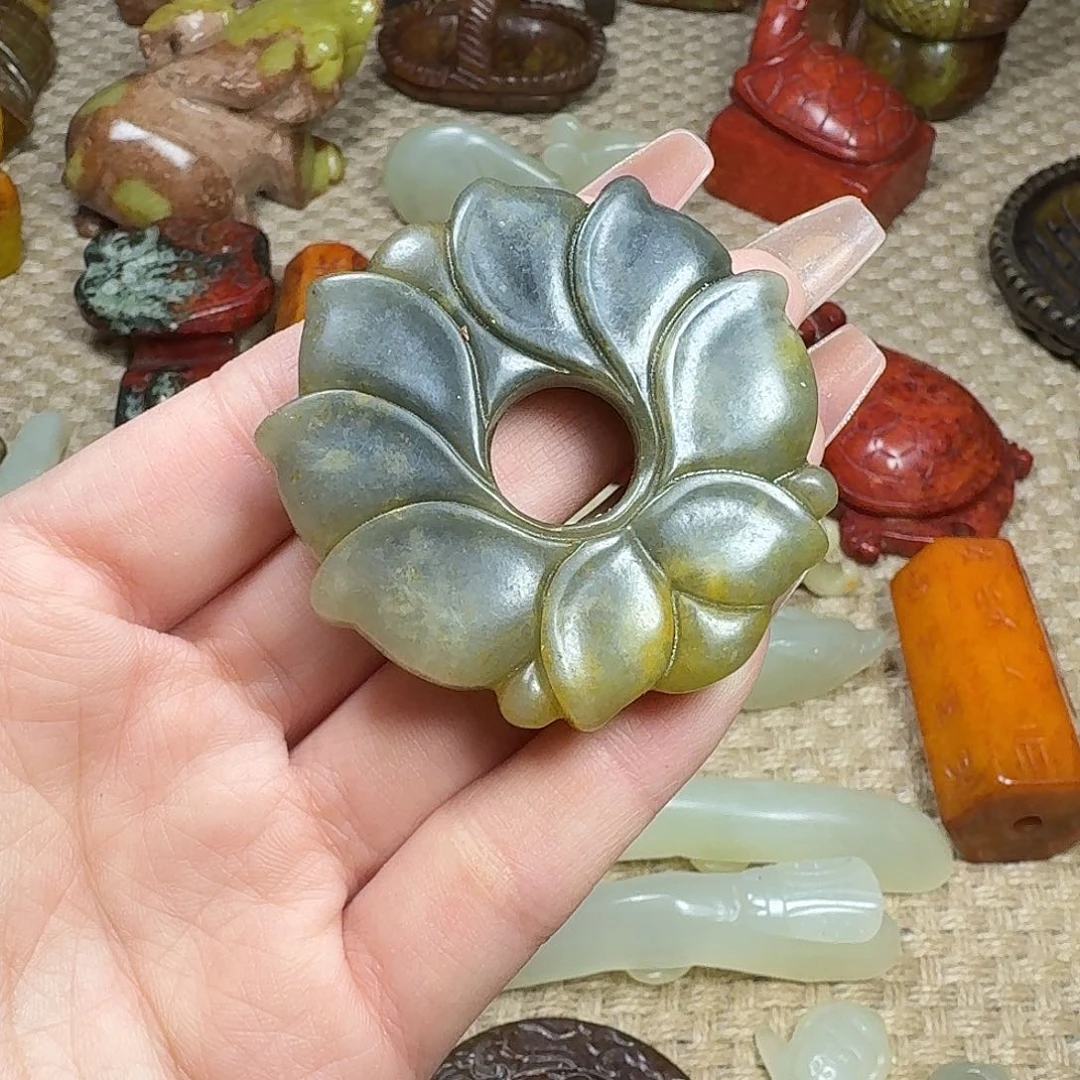 白玉菩提吊坠挂件