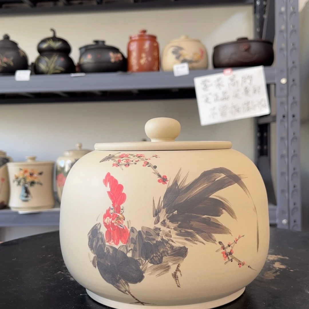 白泥哑光存茶罐醒茶罐45