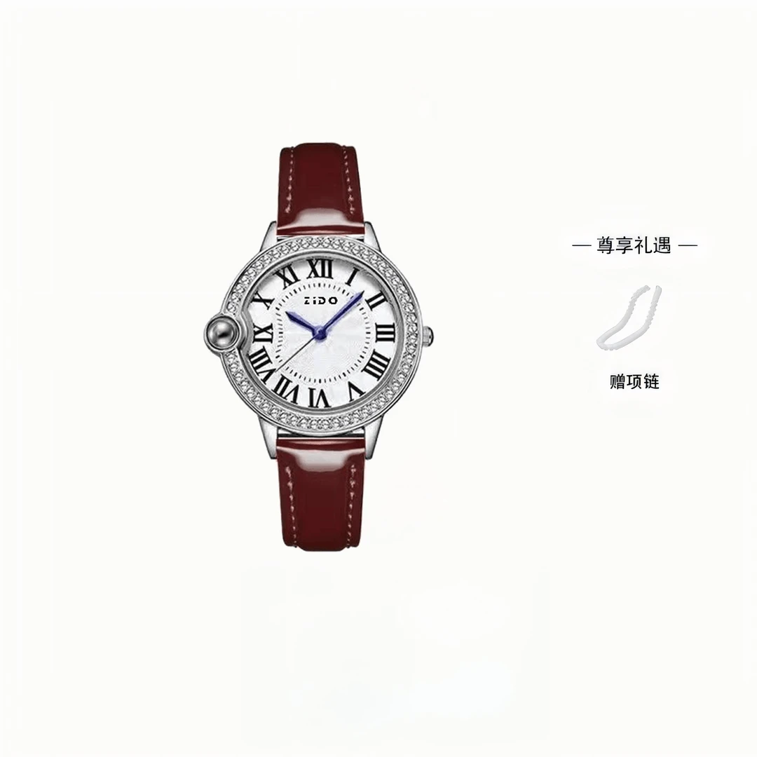 爆款告白气球蓝针轻奢经典百搭潮流时尚精致女士腕表