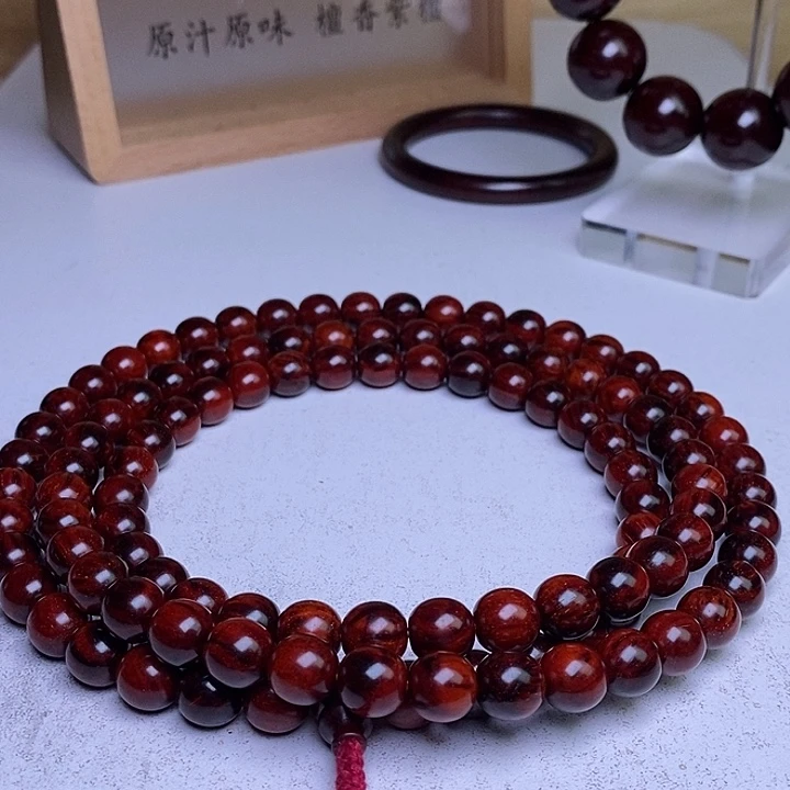 手串/手链小叶紫檀9.9x9.9x108超精工鱼鳞