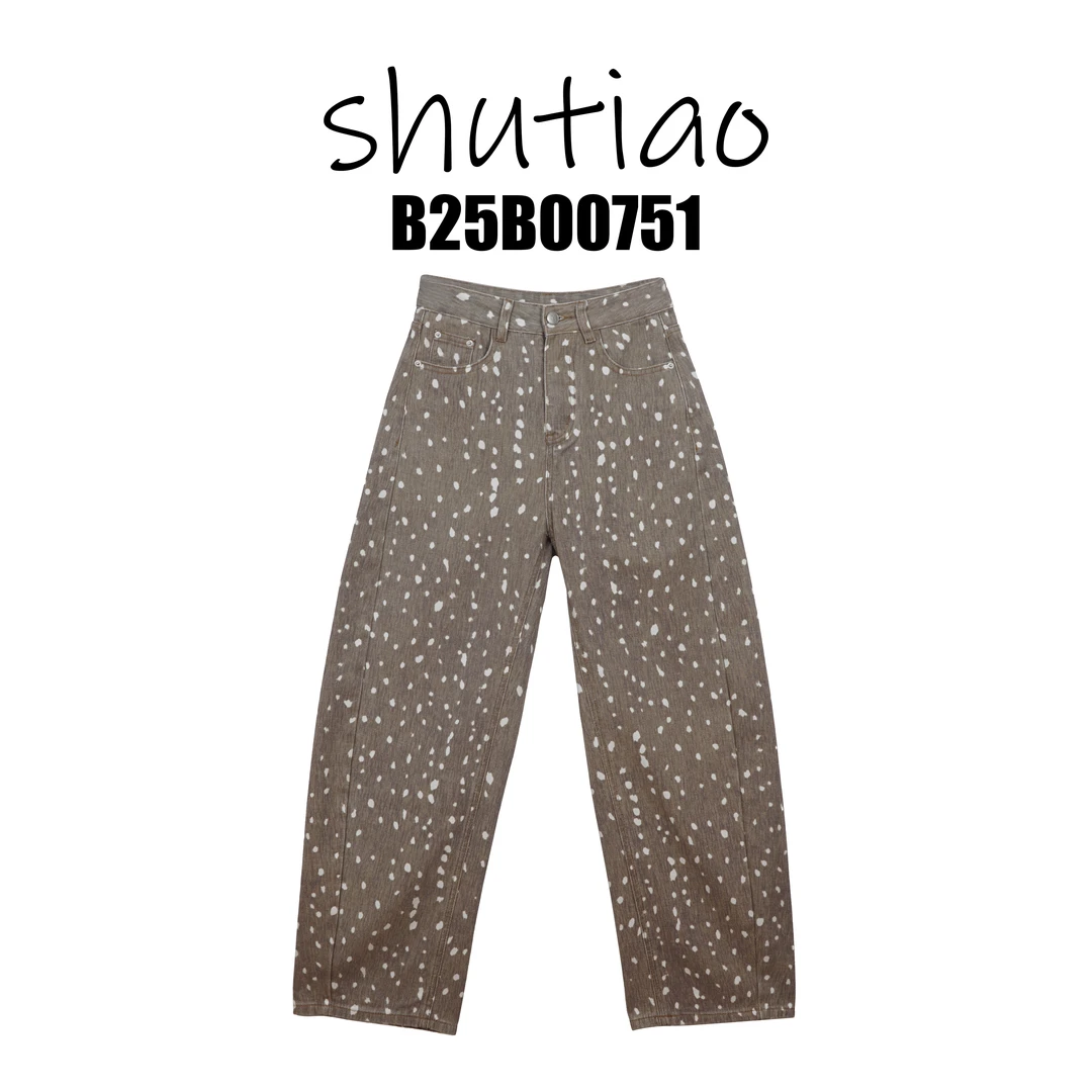 【SHUTIAO】2025春夏:新款小众设计款裤子B25B00751
