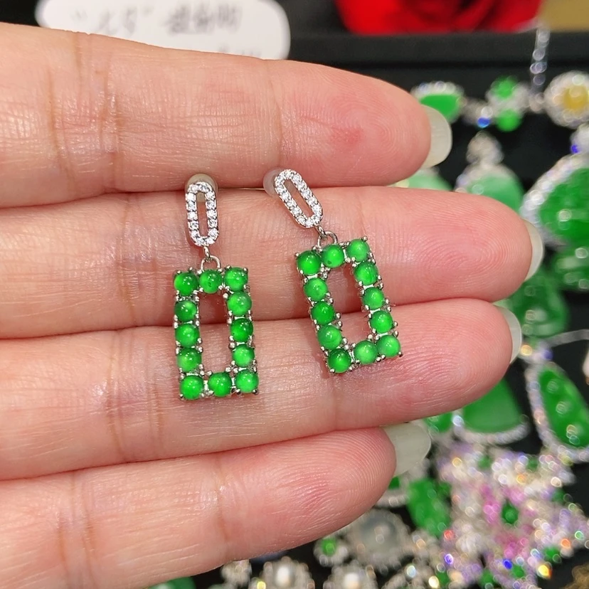【闪购商品】翡翠未镶嵌耳饰天然翡翠