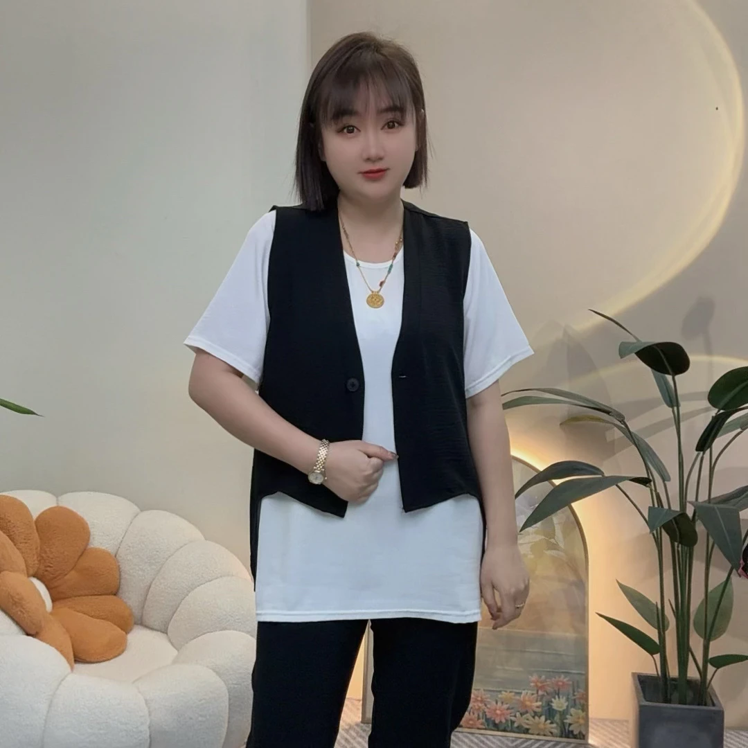 小爽家^_^气质遮肉显瘦百搭两件套