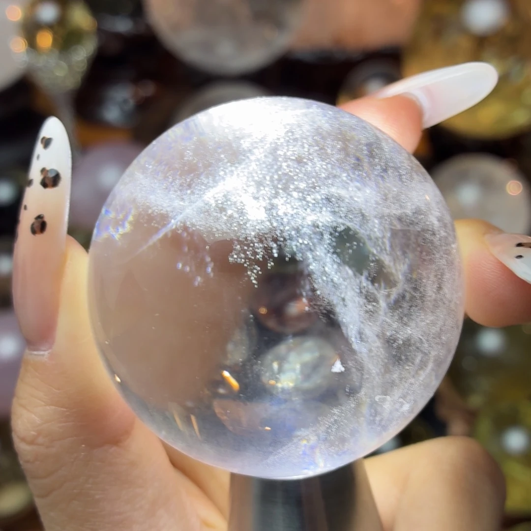 珠宝半成品未镶嵌水晶梦幻水母53.5mm
