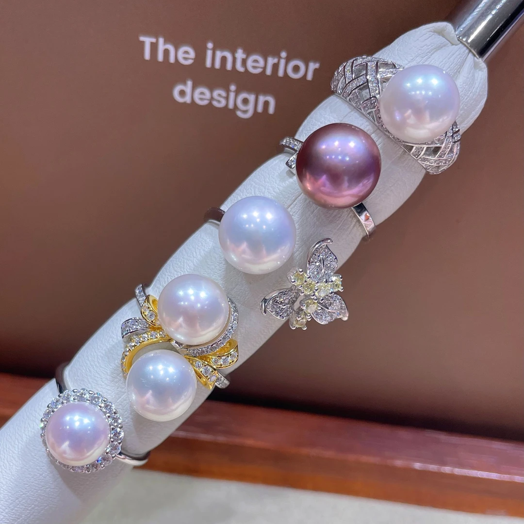 925银戒指 【珠花礼】气质温柔高级感单珠多珠戒指 一物一发