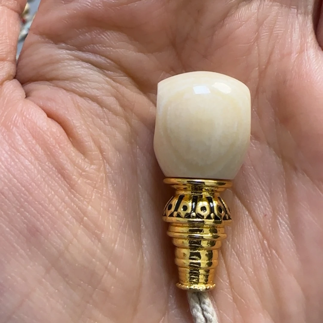 柏香籽/百香籽吊坠猛犸芝士皮金属塔14mm三通