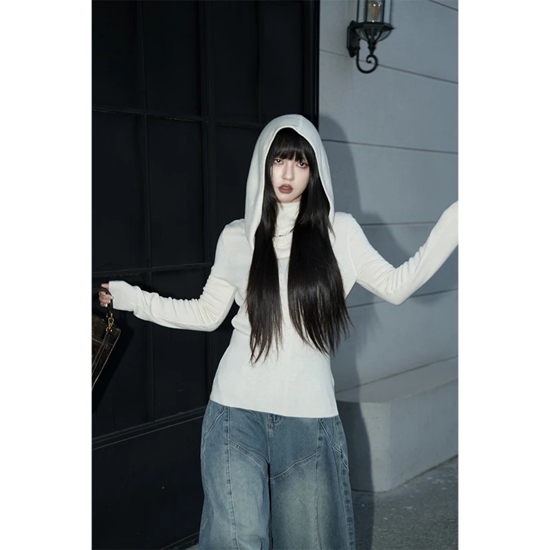 呆毛【10.11/10.00新品】秋冬通勤百搭修身显瘦针织打底上衣DMJ4650