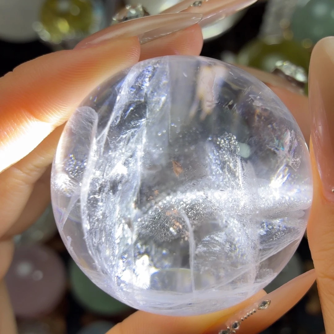 珠宝半成品水晶未镶嵌白水晶4.64cm