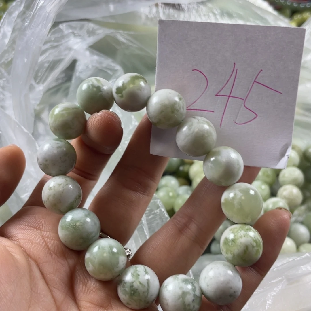 未镶嵌蛇纹石玉手链