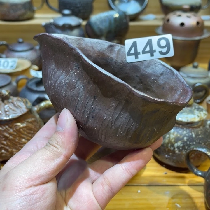 手工制作柴烧公道杯