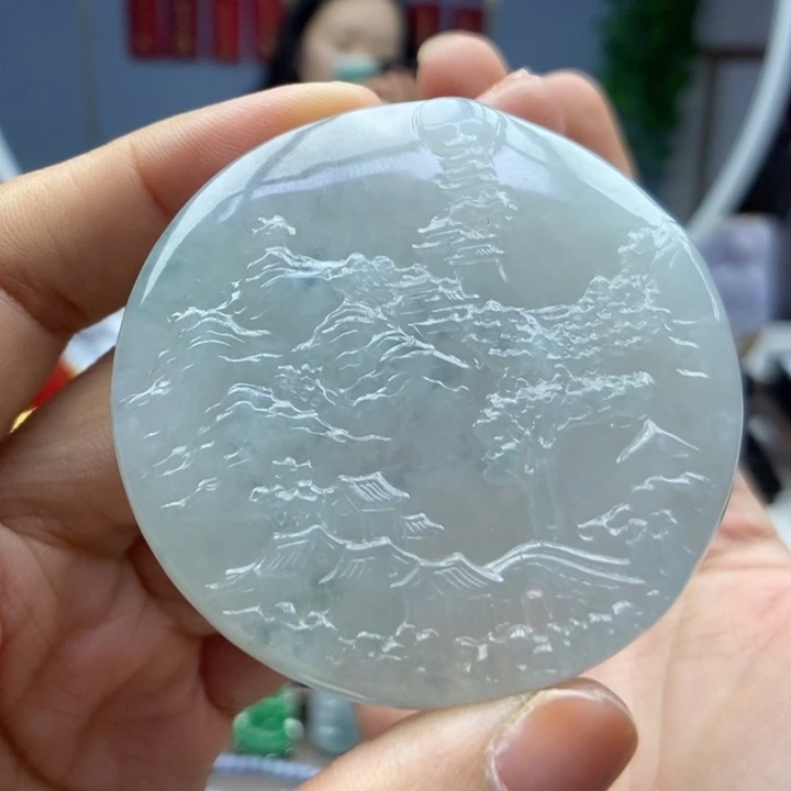 翡翠未镶嵌颈饰吊坠20