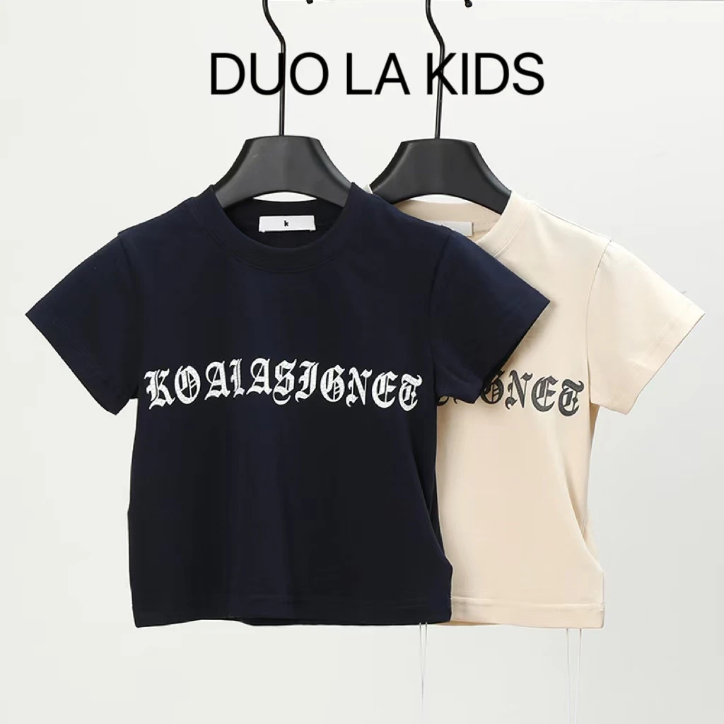 S0452儿童字母短袖T恤