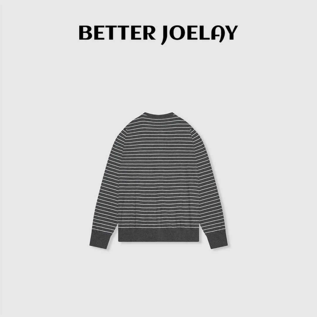 BETTER JOELAY-【归梦故里】含羊毛开衫针织衫圆领温柔韩版LL6112
