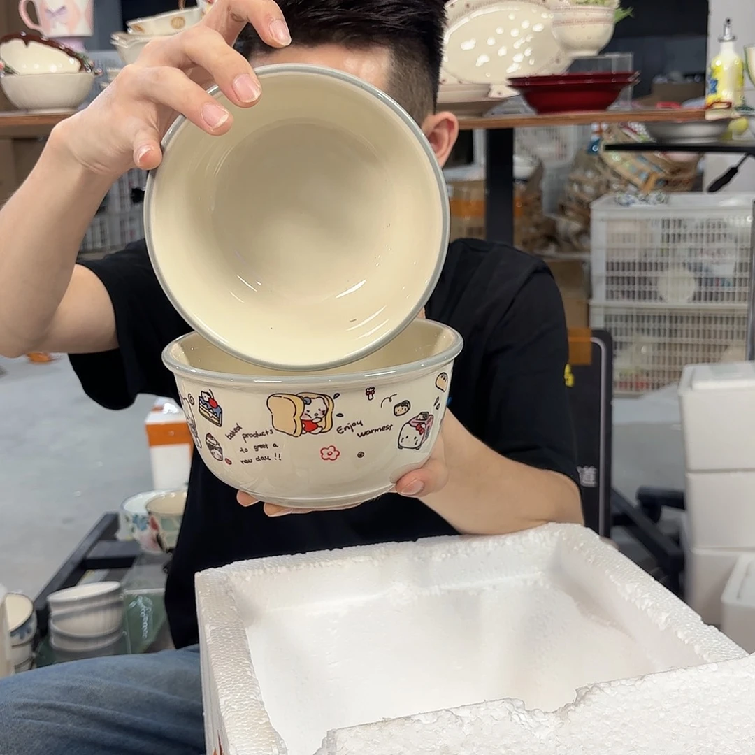 潮州微瑕陶瓷餐具6寸