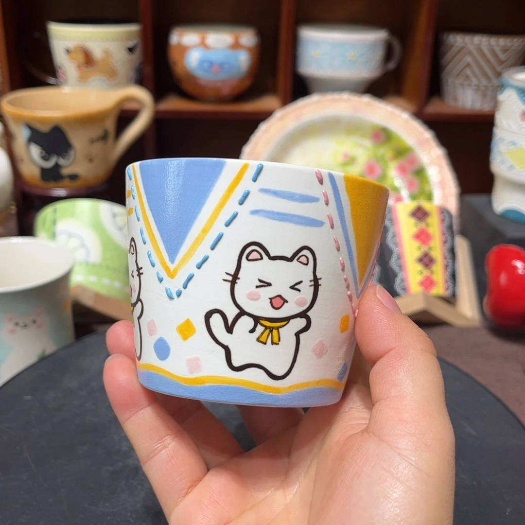 摆件陶景德镇陶瓷马克杯