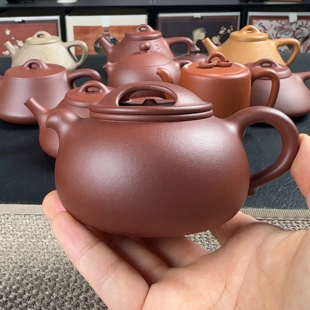 钟***离茶壶紫砂微瑕玉牛