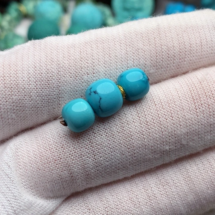 绿松石未镶嵌珠宝奇石8.5mm