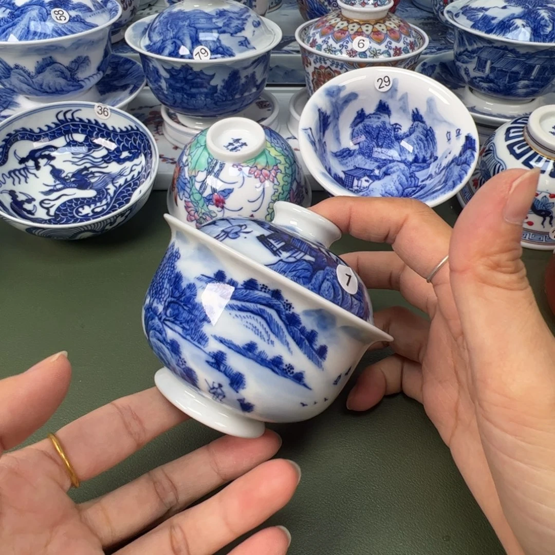 陶瓷景德镇纯手工纯手绘茶具木木1