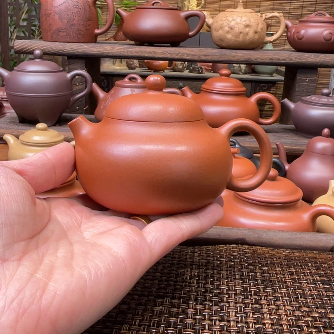 紫砂茶壶宜兴原矿紫砂手工制150全
