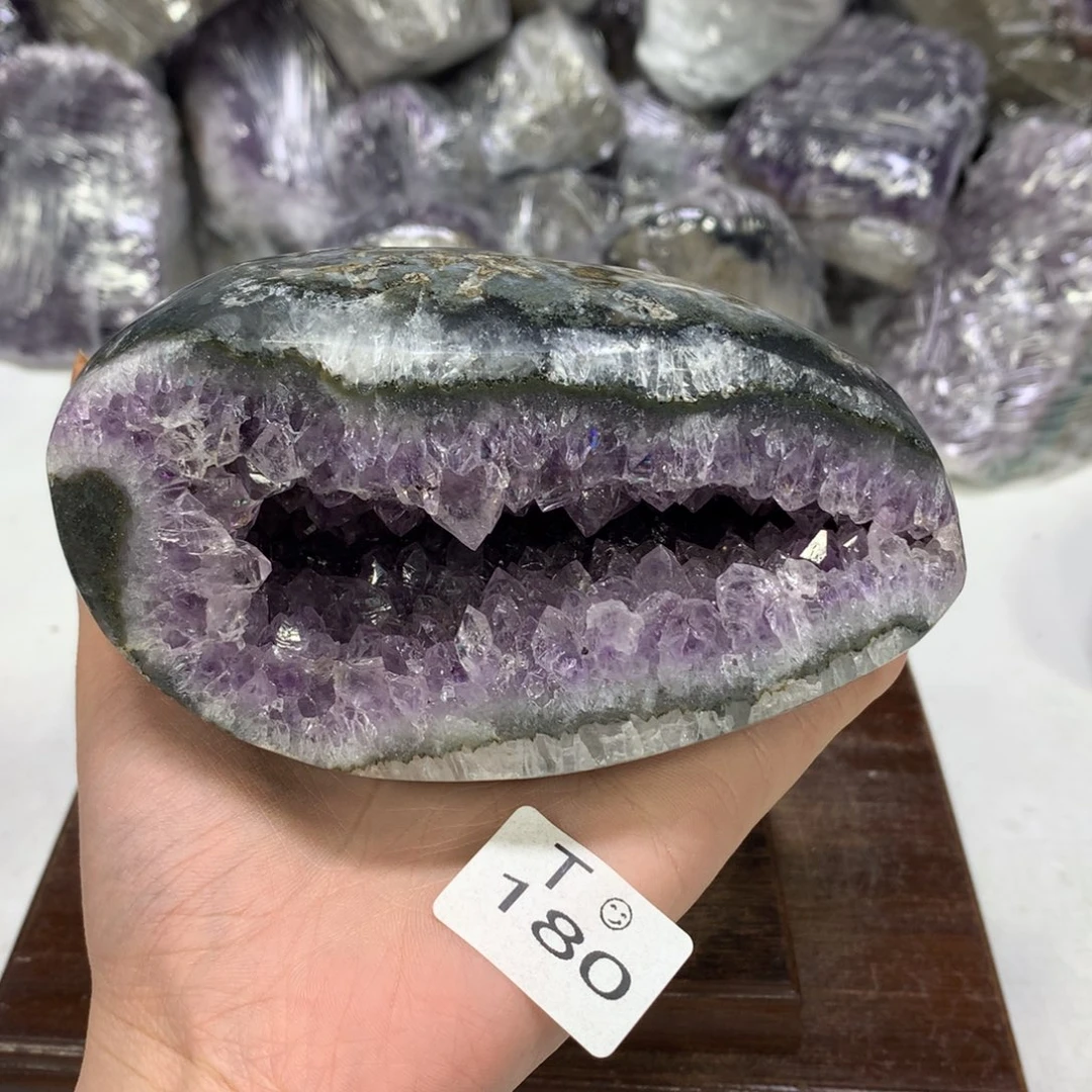 紫晶摆件未镶嵌水晶