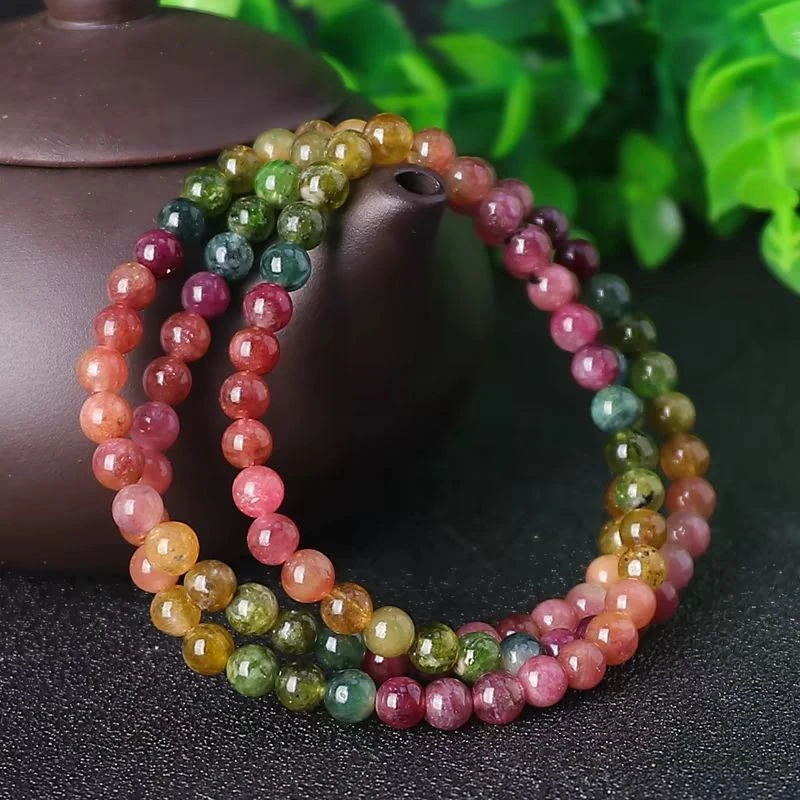 非金属树脂手链 彩虹三圈手链