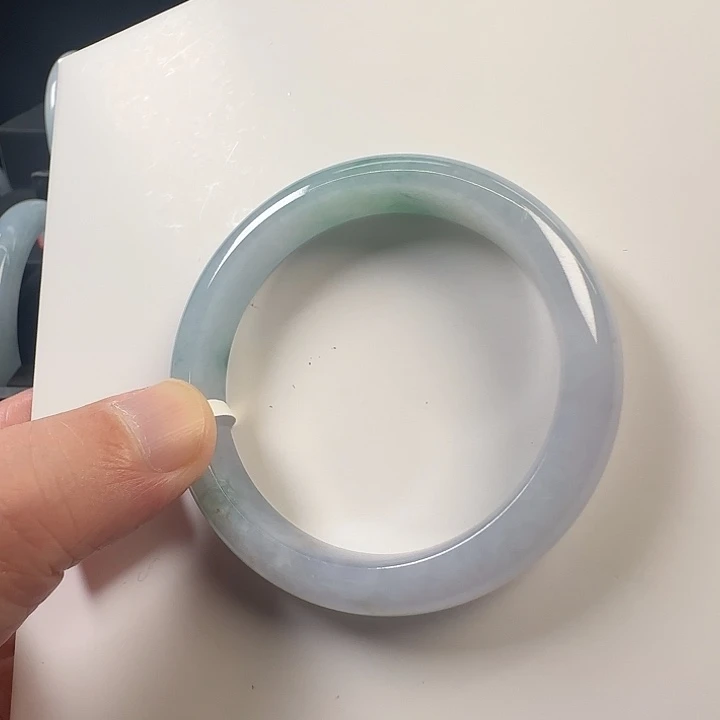 翡翠手镯未镶嵌纯天然缅甸A货翡翠手镯51圈口