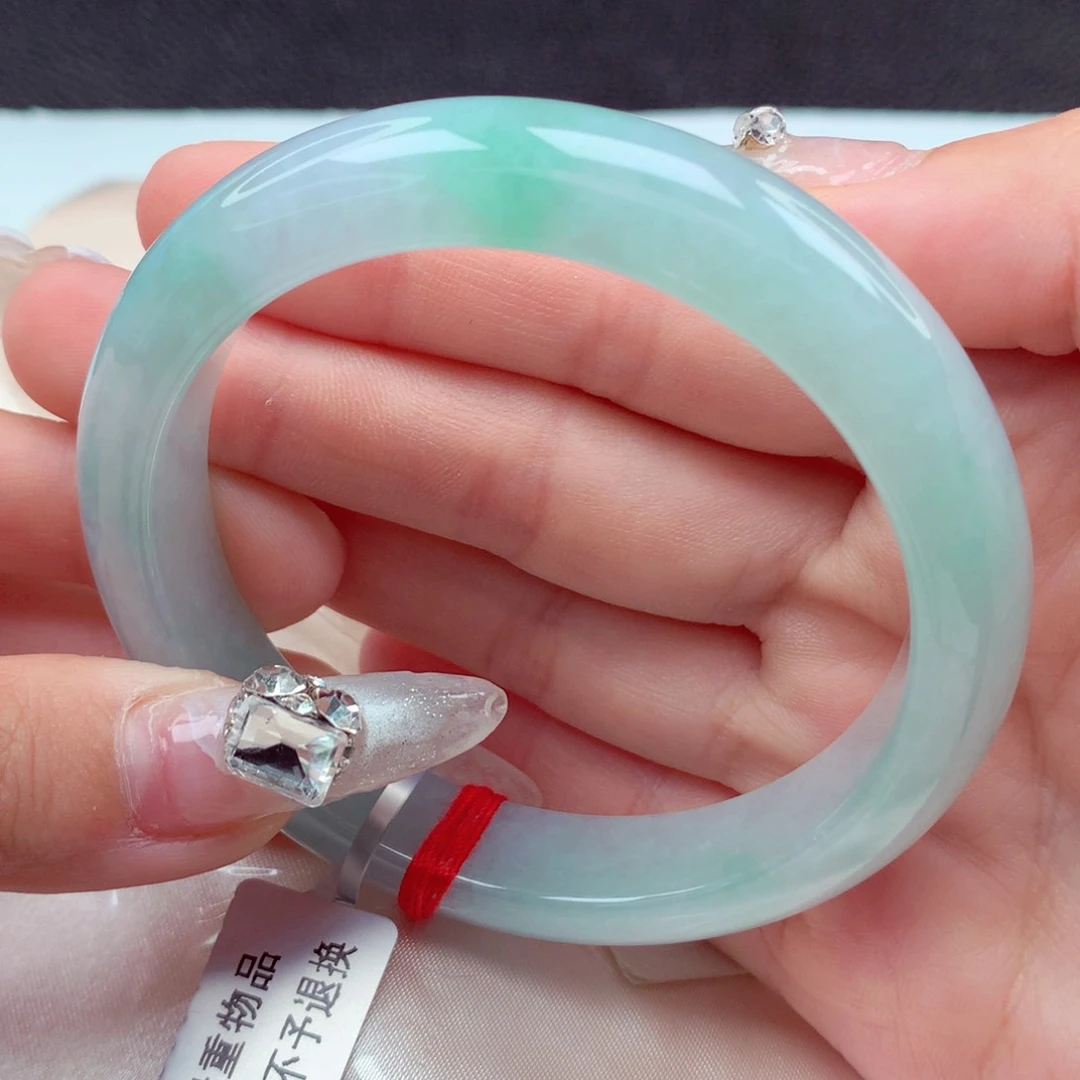 翡翠手镯未镶嵌天然缅甸翡翠A货手镯 15号