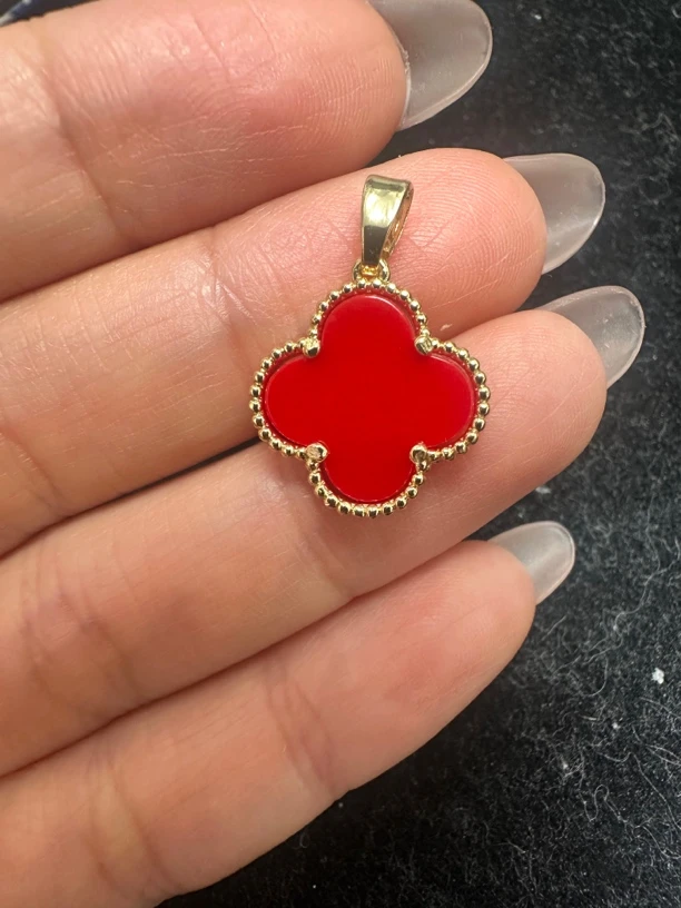 合金吊坠 大红色开年红贝壳吊坠设计款福利